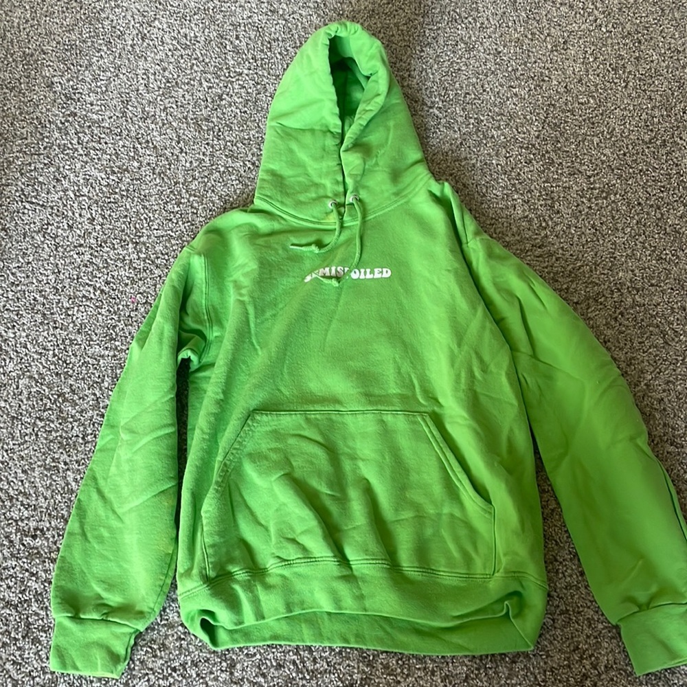 Green hoodie